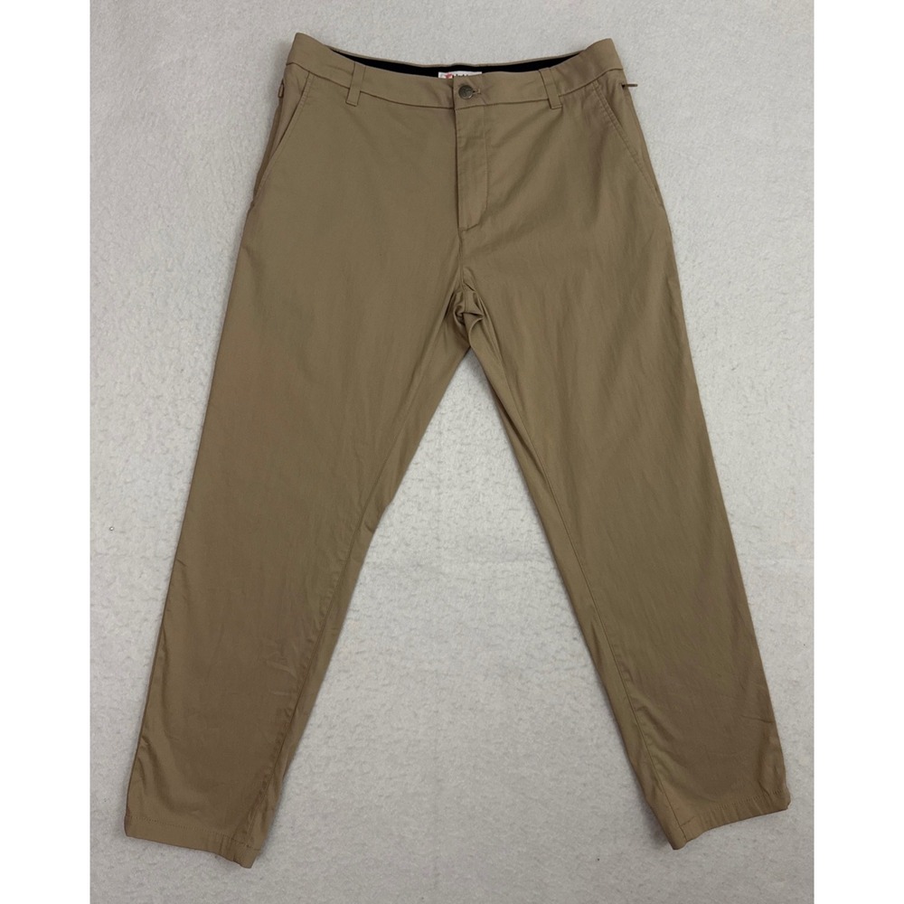 Birddogs Mens 32x30 Stretch Khaki Pants Tan Golf No Liner Fancy Chino 32 x 27.5